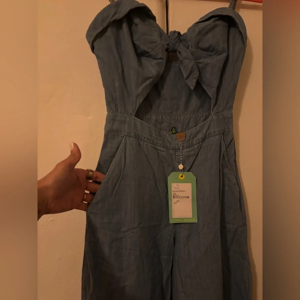 FARM Rio Tie front Jumpsuit NWT - Picture 3 of 6